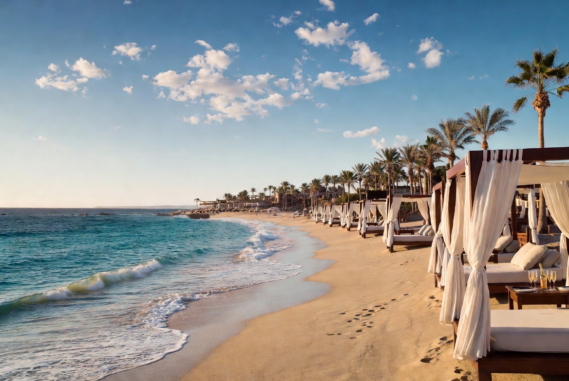 Cabo beach cabanas